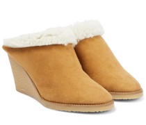 Isabel Marant Wedge-Mules mit Shearling
