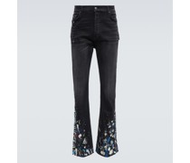 Amiri Flared Jeans Paint Splatter