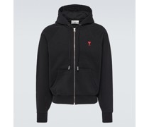 Ami Paris Kapuzenjacke Ami de Cour aus Jersey
