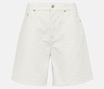 High-Rise Bermuda-Shorts aus Denim