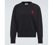 Ami Paris Pullover Ami de Cour aus Baumwolle und Wolle