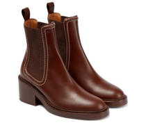 Chloe Chelsea Boots Mallo aus Leder