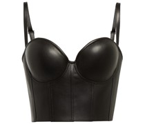 Bustier-Top aus Leder