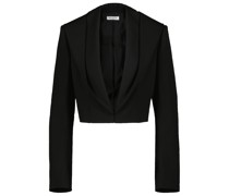 Cropped-Jacke aus Twill