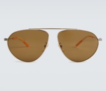 Gucci Aviator-Sonnenbrille aus Metall