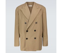Dries Van Noten Doppelreihiger Blazer aus Baumwolle
