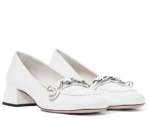Miu Miu Verzierte Pumps aus Lackleder