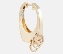 Rainbow K Einzelner Ohrring Grace aus 14kt Gelbgold mit Diamanten