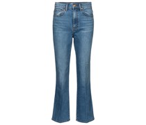 Tory Burch Mid-Rise Cropped Jeans