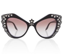 Verzierte Cat-Eye-Sonnenbrille
