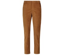 7 For All Mankind High-Rise-Hose aus Samt