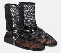 Alaia Ankle Boots mit Lackleder