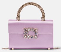 Roger Vivier Verzierte Tote Envelope Mini aus Satin
