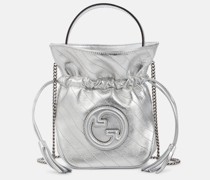 Bucket-Bag  Blondie Mini aus Metallic-Leder