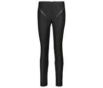 Givenchy High-Rise-Hose aus Leder