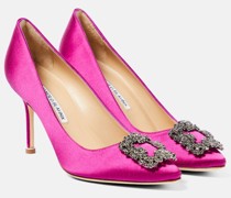 Verzierte Pumps Hangisi 90 aus Satin