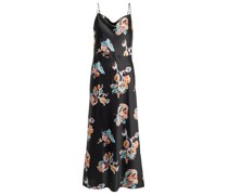 Slipdress aus geblümtem Satin