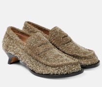 Loewe Loafer-Pumps Terra 40 aus Veloursleder