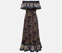 Etro Maxikleid aus einem Baumwollgemisch