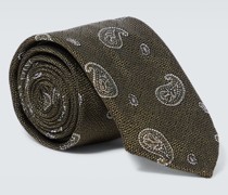 Krawatte aus Baumwolle und Seide