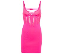 Mugler Minikleid aus Jersey und Mesh