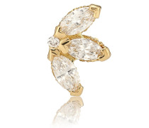 Maria Tash Einzelner Ohrring Lotus aus 18kt Gelbgold mit Diamanten