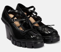 Simone Rocha Plateau-Pumps Trek aus Leder