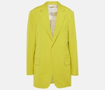 Oversize-Blazer aus Baumwollpopeline