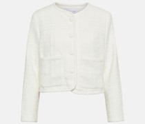 White Label Cropped-Jacke aus Tweed
