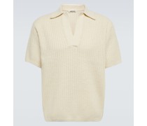 Auralee Polopullover aus Baumwolle und Wolle