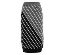 Stella McCartney Midirock aus einem Alpakawollgemisch
