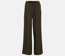Weite Mid-Rise-Hose