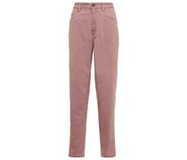 Brunello Cucinelli High-Rise Tapered Jeans