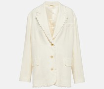 Acne Studios Blazer aus Baumwolle und Leinen