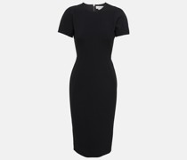 Midikleid aus Crêpe