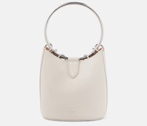 Alaia Bucket-Bag Ring Medium aus Leder