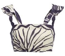Cropped-Top Into Nature aus Baumwolle