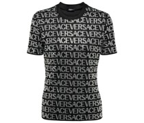 Versace Kristallverziertes T-Shirt