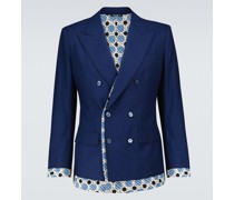 Dolce&Gabbana Zweireihiger Blazer aus Baumwolle