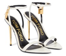 Tom Ford Verzierte Sandalen Padlock aus Leder