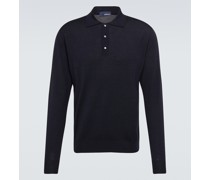 Polopullover aus einem Wollgemisch
