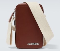 Messenger Bag Le Cuerda Vertical aus Leder