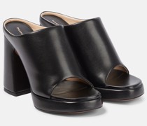 Proenza Schouler Plateau-Pantoletten Forma aus Leder