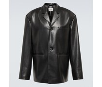 Nanushka Blazer Sanco aus Lederimitat