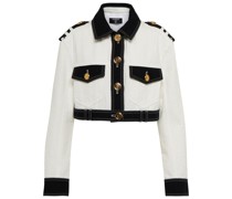 Balmain Cropped-Jeansjacke