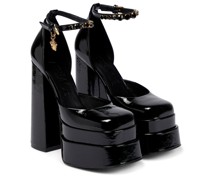 Versace Plateau-Pumps Medusa Aevitas aus Lackleder