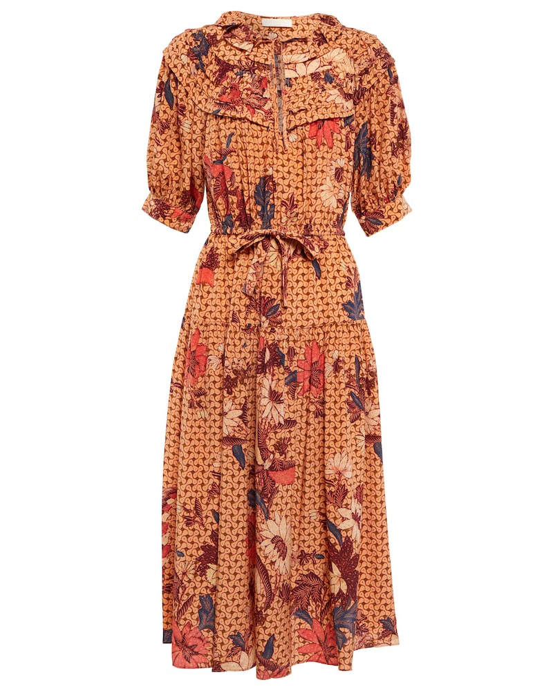 Ulla Johnson Damen Ulla Johnson Bedrucktes Midikleid Adette Ulla Johnson Damen Ulla Johnson Bedrucktes Midikleid Adette