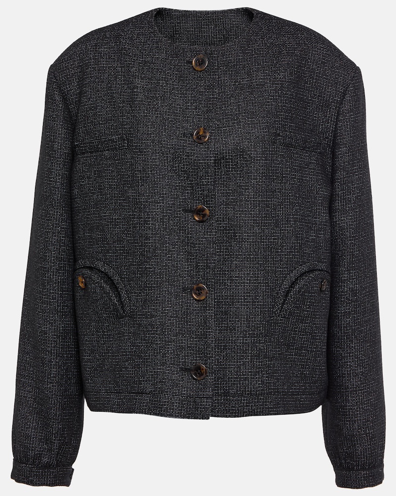 Blazé Milano Damen Blaze Milano Jacke Gliss Bolero aus einem Wollgemisch IY9892 Blazé Milano Damen Blaze Milano Jacke Gliss Bolero aus einem Wollgemisch IY9892