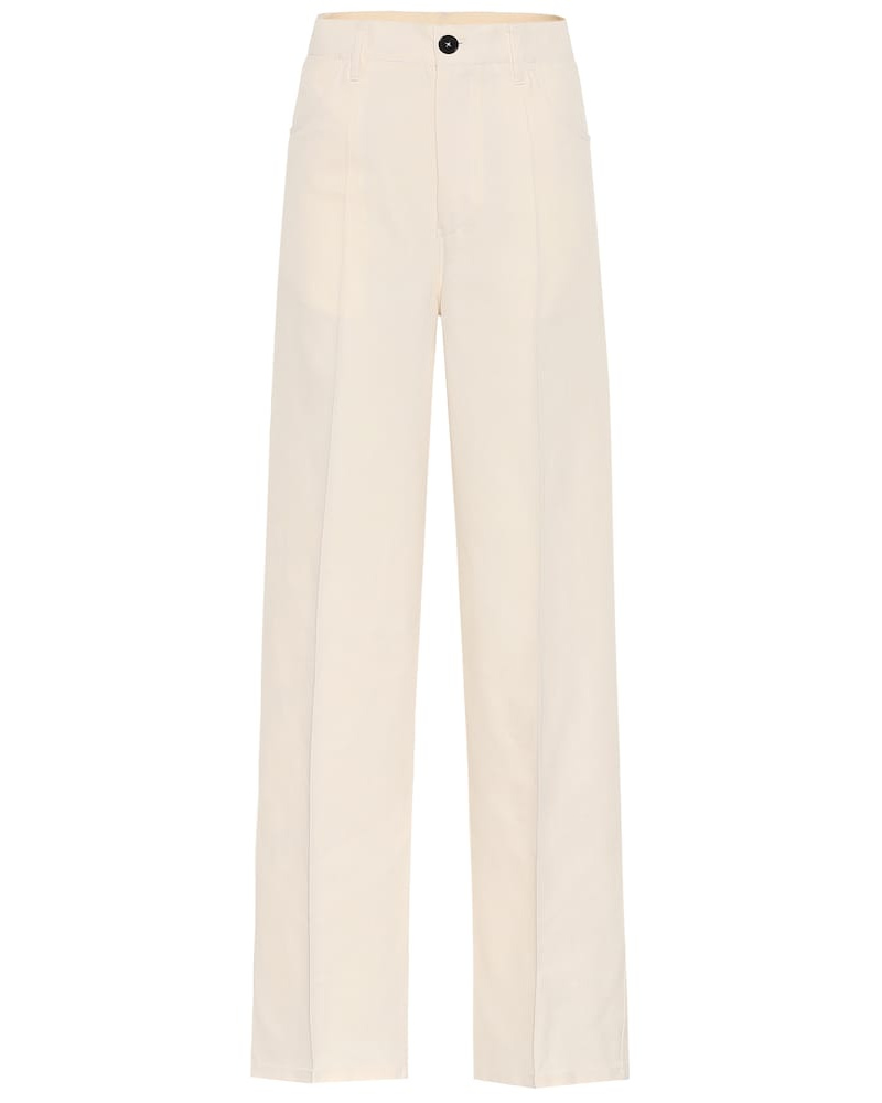 Jil Sander Damen Jil Sander Hose aus Baumwolle und Seide IY8272 Jil Sander Damen Jil Sander Hose aus Baumwolle und Seide IY8272