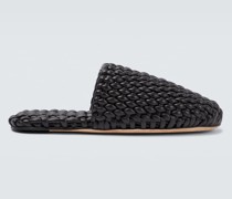 Bottega Veneta Slippers Squid Tubular aus Leder
